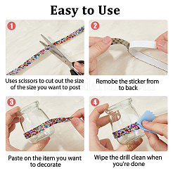 Rhinestone de vidrio termoadhesivos (adhesivo de doble cara en la parte posterior)&nbsp;DIY-WH0683-90A