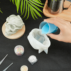 Moldes de estatua de silicona para velas diy con tema de halloween&nbsp;DIY-WH0265-59