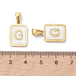 Colgantes de concha pavé de acero inoxidable 304 con revestimiento iónico (IP)&nbsp;X-STAS-G327-01G-G