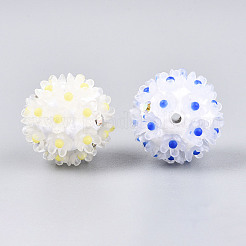 Handgemachter Polymer Clay Strass mit Gänseblümchenblüte aus Harz&nbsp;CLAY-T022-02A