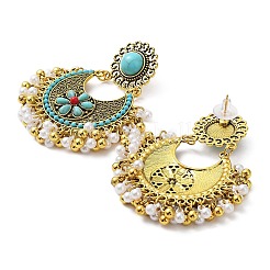 Orecchini boho in resina&nbsp;EJEW-I288-01B