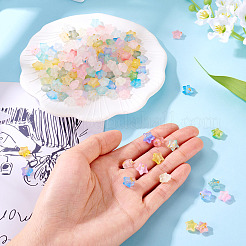 180 Stück transparente Acrylperlen in 9 Farben mit Farbverlauf.&nbsp;OACR-TA0003-40
