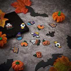 21 Stück 7 Stil Halloween Legierung Emaille Anhänger&nbsp;ENAM-BT0001-16