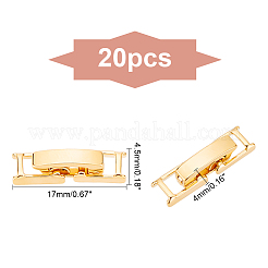 20 set di fermagli per cinturini per orologi in ottone ecologici&nbsp;KK-DC0001-63