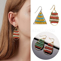 DIY-Perlen-Geometrie-Tropfenohrring-Herstellung&nbsp;DIY-SZ0007-02