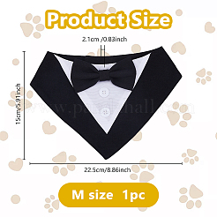 Bandana per cani con fiocco in cotone per fornitura di costumi per animali domestici&nbsp;ANIM-WH0001-01A