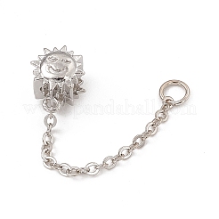 Porte perles européennes en laiton de placage&nbsp;KK-G455-10