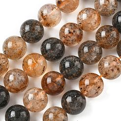 Hilos de cuentas de diamantes herkimer naturales&nbsp;G-Z115-C01-10mm