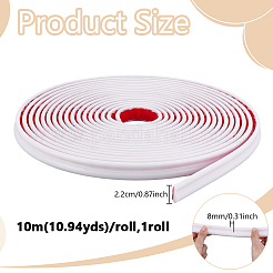 10 m selbstklebende flexible Formleiste aus TPE&nbsp;DIY-WH0671-308