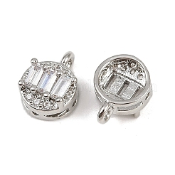 Pendentifs avec zircon cubiques à micro-pavés en laiton&nbsp;KK-A257-12B-P