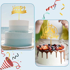 3 Stück Kuchendekoration aus Acryl in 3 Stilen.&nbsp;FIND-TA0010-38B