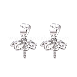 925 bélière pour pendentif en argent sterling anti-ternissement&nbsp;STER-T007-90P