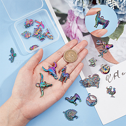 Anhänger-Sets aus Legierung mit Tiermotiven&nbsp;FIND-HY0001-48