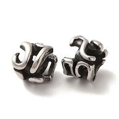 Perline europee in acciaio inossidabile 304&nbsp;STAS-A080-34AS