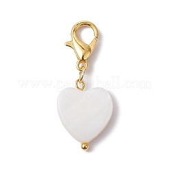 Decorazioni pendenti in conchiglia d'acqua dolce naturale&nbsp;HJEW-JM01582-02