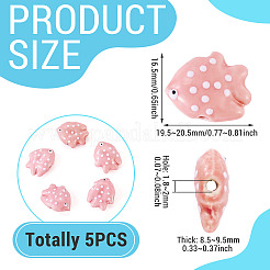 5 pièces de perles en porcelaine faites à la main&nbsp;PORC-TADJ0001-05I