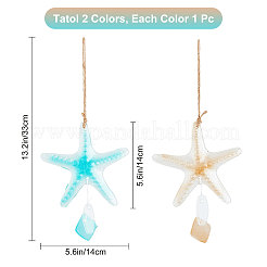 Décoration de pendentif en verre&nbsp;HJEW-WH0042-30