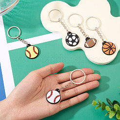 5 porte-clés en plastique PVC 5 styles.&nbsp;KEYC-TA0001-49