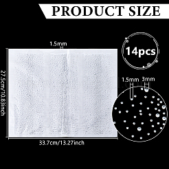 14 Stück Glas-Strass-HTV-Transferfolie&nbsp;DIY-FG0010-29B