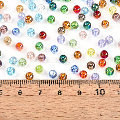 Transparente Farben Regenbogenglas Saatperlen&nbsp;SEED-N007-08
