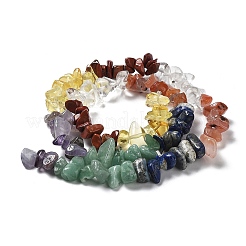 Chakra natürliche gemischte Edelstein-Chip-Perlenstränge&nbsp;G-M205-78