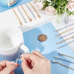 Lettre a ~ z décorations pendentif poignée de tasse en alliage&nbsp;HJEW-AB00426