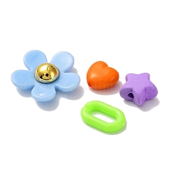 Kits de fabrication de boucles d'oreilles en perles de couleur bonbon bricolage&nbsp;DIY-SZ0008-77