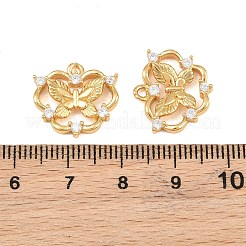Pendentifs en laiton zircon cubique transparent&nbsp;CU-CBA2E4B-07G