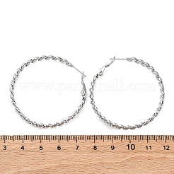 Pendientes de aro de acero inoxidable 304&nbsp;EJEW-S250-04A-P