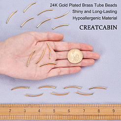 30 pezzo di perline in tubo di ottone&nbsp;KK-CN0001-56G