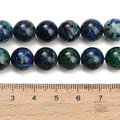 Fili di perle di azzurrite naturale&nbsp;G-G475-A04-10mm