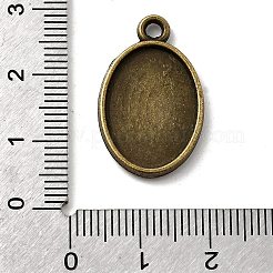 Bases cabochon pendiente de aleación ovalada&nbsp;PALLOY-N0088-15AB-NF