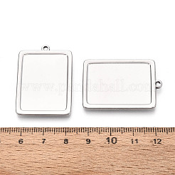 Cabochon-Fassungen für Anhänger aus Edelstahl 304&nbsp;STAS-N108-77P