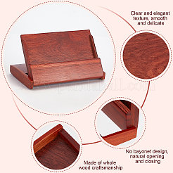 Boîte de rangement pour cartes de visite en bois&nbsp;AJEW-WH0289-74