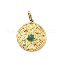 Pendentifs en pierres précieuses en acier inoxydable 304&nbsp;STAS-L283-50G