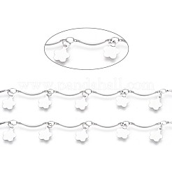 Chaînes à maillons festonnés en acier inoxydable 304 faites à la main et résistantes au ternissement&nbsp;CHS-L024-009P
