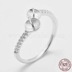 925 polsino regolabile in argento rodiato placcato&nbsp;STER-K038-072P