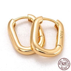 925 Huggie Creolen aus Sterlingsilber&nbsp;EJEW-H110-09G