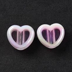 Placcatura uv perline acriliche iridescenti arcobaleno&nbsp;OACR-H015-07H
