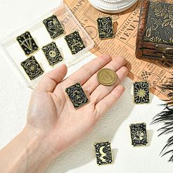 10 pièce 10 styles d'épingles en alliage émaillé&nbsp;JEWB-CJ0001-67