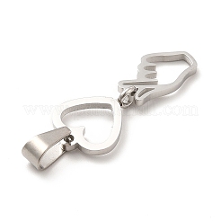Pendentifs en acier inoxydable 304 anti-ternissement&nbsp;STAS-K243-16P