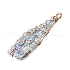 Grands pendentifs en kyanite naturelle enroulés de fil de cuivre&nbsp;GG-CBA260E-01KCG