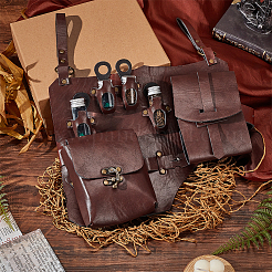 Retro-Gürteltasche aus PU-Leder mit Zaubertränken&nbsp;AJEW-WH0270-362
