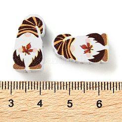 Perles en bois imprimées&nbsp;WOOD-Z002-01C