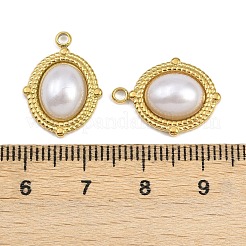 Pendentifs en acier inoxydable 304 ABS imitation perle&nbsp;STAS-Z166-21D-G