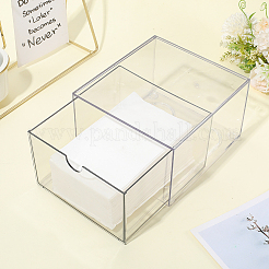 Staubdichte Aufbewahrungsbox mit Schublade aus Acryl&nbsp;AJEW-WH20066-001A