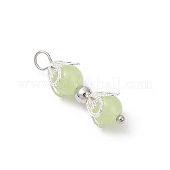 4 Stück Anhänger aus Imitations-Jadeglas in 4 Farben (Backfarbe)&nbsp;PALLOY-JF04184