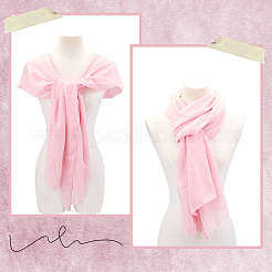 Chal de gasa de color liso&nbsp;AJEW-WH20067-021B