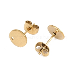 Accesorios para pendientes de acero inoxidable 304 con revestimiento iónico (IP)&nbsp;STAS-P198-25-8mm-G