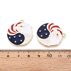Pendentifs en alliage émaillé bleu nuit pour le jour de l'indépendance&nbsp;ENAM-T022-47KCG